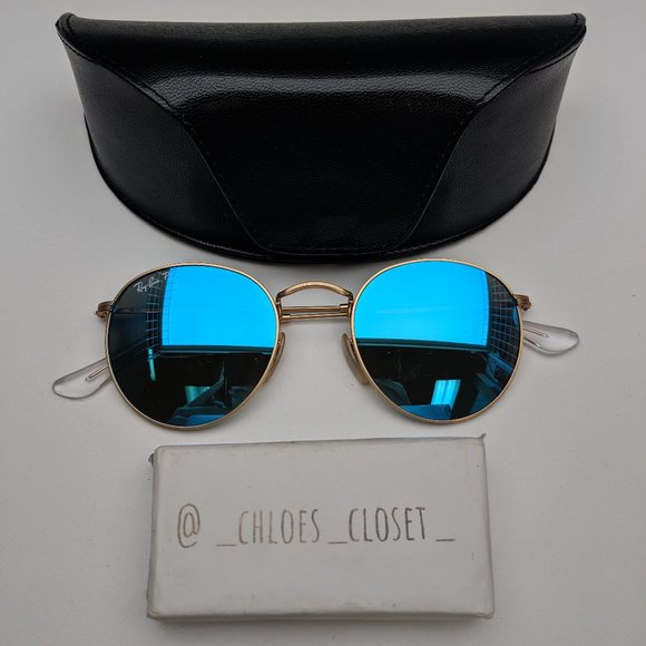 🕶️Ray-Ban RB3447 ROUND METAL Unisex Sunglasses with Case /EUB454🕶️ - Picture 1 of 11